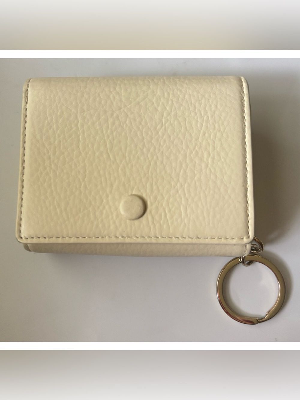 OAD New York Everywhere leather Mini Wallet in Oatmeal